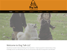 Tablet Screenshot of dogtalkllc.com